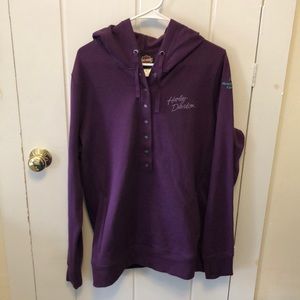 Harley Davidson, size Xl women’s purple hoodie